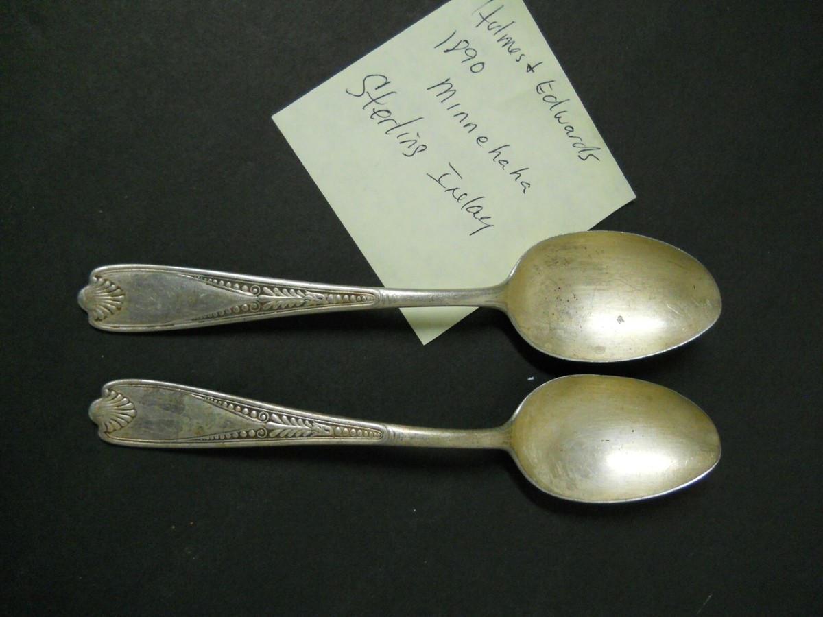 1890 Holmes Edwards Minnehaha Sterling Inlay PC Spoon Silver