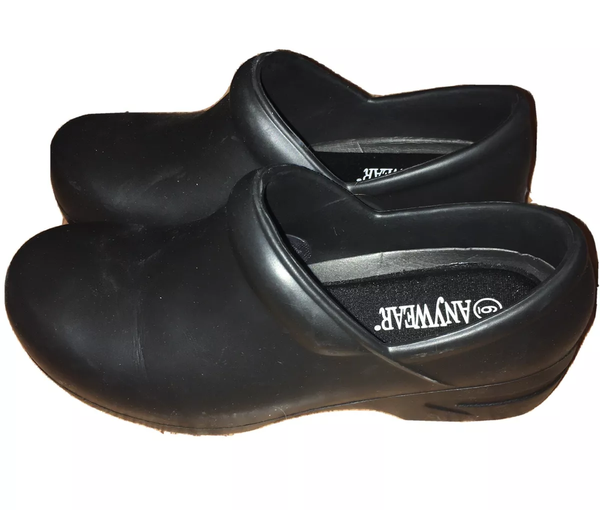 Anywear Guardian Angel Clog Unisex Shoes Black Size W6 M4 Slip