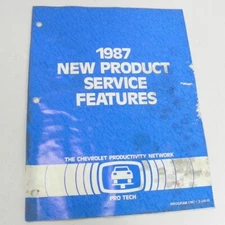 VINTAGE 1987 GM PRO-TECH NEW PRODUCT SERVICE FEATURES REFERENCE GUIDE BOOK
