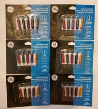 GE 2.5 V Replacement Lights 5 Bulbs Multi-Colored - Lot of 6