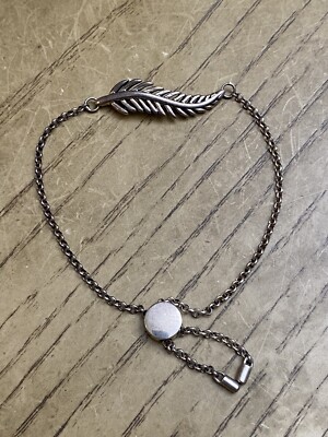 Fern Chain Bracelet /Silver L Fern Freeman Ceramic and Stainless