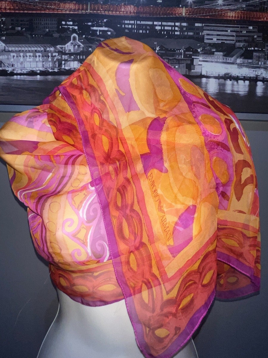 スカーフ EMPORIO ARMANI Woman Neck scarf Multicolor EW001877AF15685 EMPORIO ARMANI Women's Wrap Silk Elegance Scarf, Multicolor