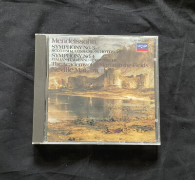 Mendelssohn:  Symphonies No. 3 & 4  Album St. Martin-in-the-Fields (CD 1984) VGC