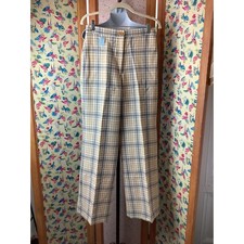 Vintage 1970  s Deadstock Knit Cream,Grey, Beige JcPenney Bell Bottom Pants