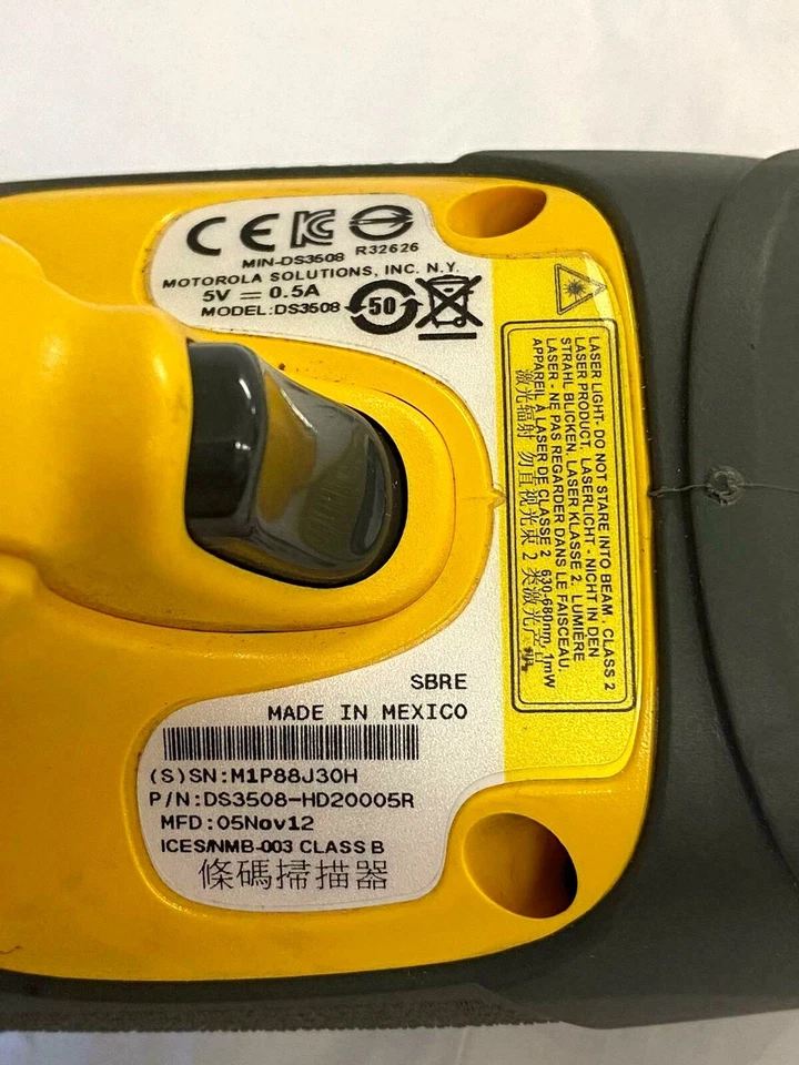 MOTOROLA Symbol DS3508-HD20005R Barcode Scanner With Cable - Image 4 of 4