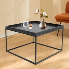 Modern Square Coffee Table Elegant End/side Table Display Stand For Home Office