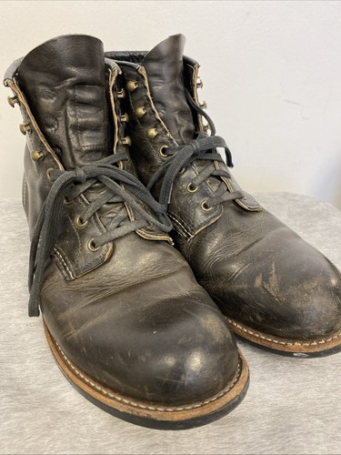 Red Wing 2016 Boot Dark Brown Men High Top Leather Shoes Size 12 USA / 2