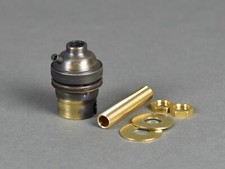 BRASS LAMP HOLDER TABLE LAMP KIT B22 BC BAYONET CAP 10mm THREADED ROD & NUTS