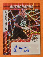 2022 Mosaic Rookie Autographs Red Prizm #91 Alontae Taylor Saints 