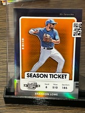 #40/49! BRANDON LOWE  2021 PANINI CONTENDERS OPTIC #45 ORANGE PRIZM REFRACTOR