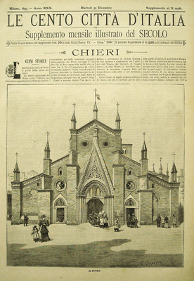 1895 = THE HUNDRED CITIES OF ITALY = CHIERI...and Surroundings = TURIN.PIEDMONT.ITALY.