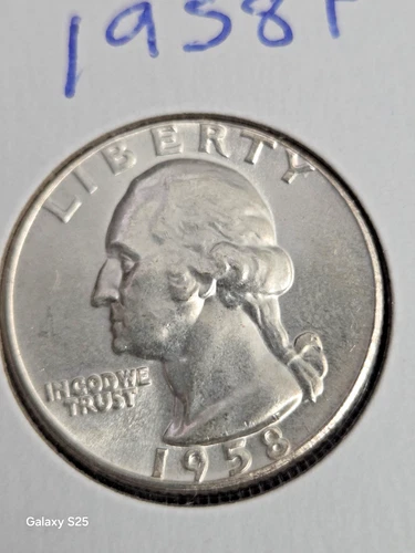 1958-P WASHINGTON QUARTER SUPERIOR BU KEY DATE COIN!!