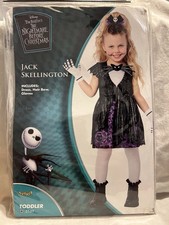 Nightmare Before Christmas Jack Skellington Costume Toddler 5/6 New