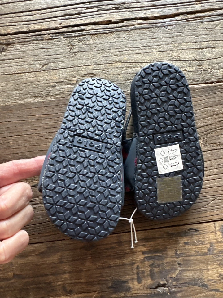 Polo Ralph Lauren Toddler Boys Gansett Repeat Ponies Slides Sandal Navy Red 7 - Image 4 of 4