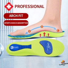 Orthopedic Insoles Arch Support Shock Absorbing Plantar Fasciitis Men Women