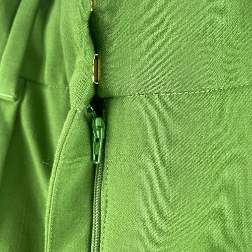 Country Road Wide Leg Wool Pants Womens Size 4 Green High Waist Pleated Zip Fly - Picture 4 of 12
