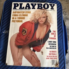 Play Boy Magazine August Of 1990 Erika Star Baywatch Star