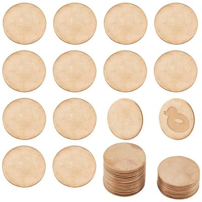 30pcs Brass Stamping Blanks, 25mm1 Inch Circle Metal Tags Golden Solid Blank ...