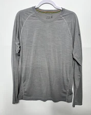 Smartwool Shirt Mens Large Gray Merino 150 Wool Long Sleeve Base Layer Tee