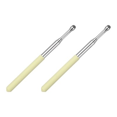 2 PCS Pointer Finger Stick, Retractable Teacher Pointer, Yellow
