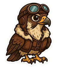 5X Autoaufkleber Sticker Aufkleber Tuning Auto Heckscheibe Falke 9X9 cm