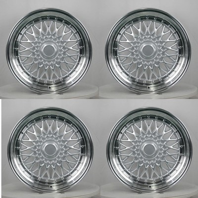 NEW SET 17'' BBS SUPER RS STYLE WHEELS RIMS 17X8.5 17X10 +15 (5X100/5X114.3) 