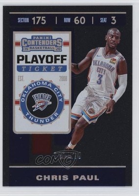 2019-20 Panini Contenders Playoff Ticket 45/199 Chris Paul #16 0o4t