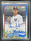 2020 Topps Archives Aaron Judge 1989 Corn Field Auto #89CFA-AJ Yankees
