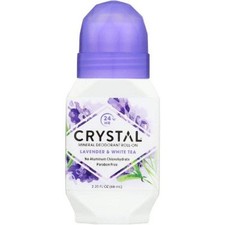 Crystal Essence Deodorant Roll-On Lavender  White Tea 2.25 Oz - New