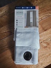 NEW 1 JCP Home Sullivan "Cool White" Blackout Grommet Curtain Panel 50 x 84 in