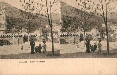 Stereoscopkarte Monaco Palais du Prince 