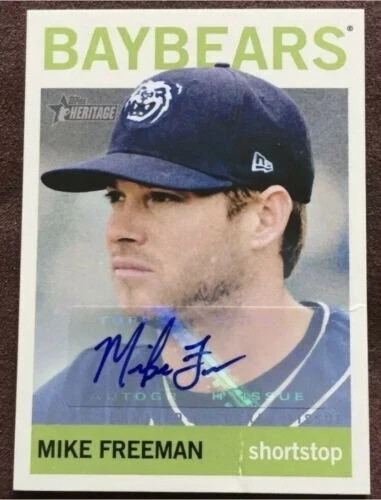 2013 Topps Heritage Certified Autograph #MF Mike Freeman RC BAYBEARS - Picture 1 of 2
