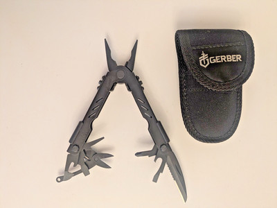 Gerber MP400 Compact Multitool! Black Oxide! With Sheath! PRISTINE!