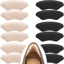 6 Pairs Heel Cushion Pads, Comfort Shoe Grips Snugs for Big Shoes Loose Blist...