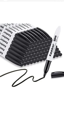 Dry Erase Markers Fine Tip Black Low odor Black Marker72 Pack White Board Marke