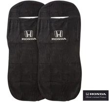Seat Armour Universal Black Towel Front Seat Covers for Honda -Pair