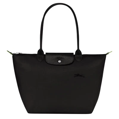 New Longchamp Le Pliage Tote Shoulder Travel Bag Nylon Handbag Black