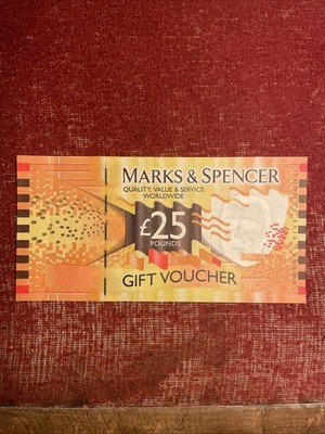 2 Rare Vintage Marks and Spencers Gift Voucher £25 Mint Condition