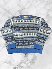 90s Aztec Style Wool 100 Alpaca Knitted Sweater