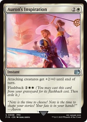Auron's Inspiration U FIN 8 NM FOIL