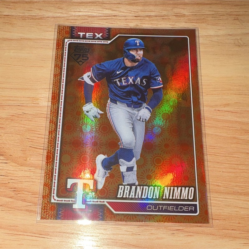 Topps 2026 Series 2 Brandon Nimmo Parallel/Variety #470 - Texas Rangers
