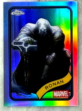 Ronan 2025 Topps Chrome Marvel Ronan Silver Refractor Card-#157