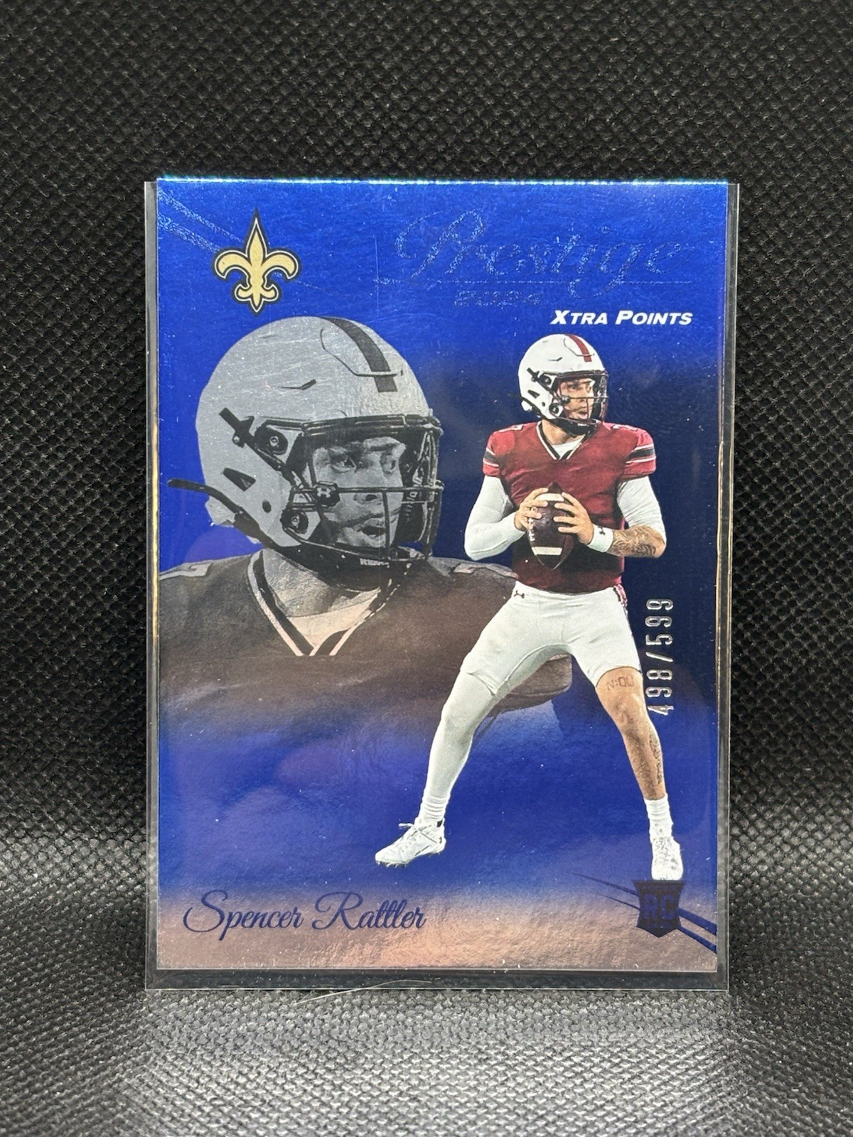 2024 Panini Prestige - Rookies Spencer Rattler #359 Xtra Points Blue /599 (RC)
