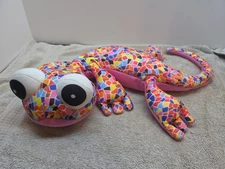 Fiesta Brand, Multicolored Geometric Lizard - Foam Bead Filled Plush Toy