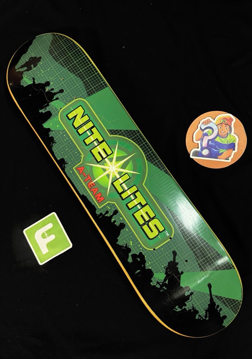 SUPER RARE A Team Nite Lites 2000 Skateboard Deck Rodney Mullen