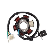 6 Coil 5 Wire Magneto Stator Replacement for GY6 50cc 70cc 90cc 110cc 125cc A...