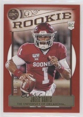 2020 Panini Legacy Rookies Red 190/299 Jalen Hurts #142 Rookie RC 0q3