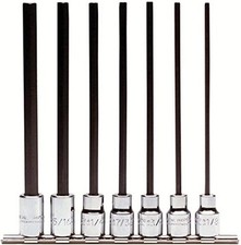 38 Drive 7 Piece Extra Long Hex Bit Set 38 Drive 7 Piece Extra Long Hex Bit Set