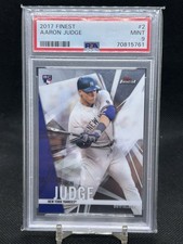2017 Topps Finest #2 Aaron Judge RC - PSA 9 Mint
