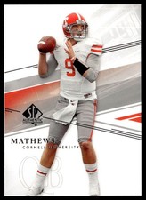 2014 SP Authentic Jeff Mathews Rookie Cornell Big Red #45